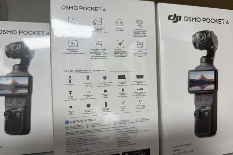 DJI Osmo Pocket 4 попала на прилавки до анонса. Упаковка раскрыла всё