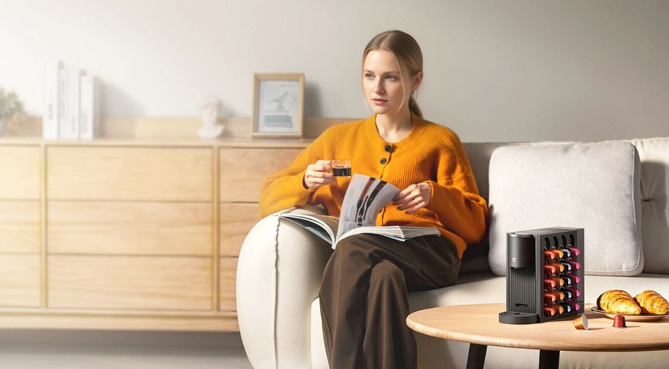 Кофеманам на заметку: Xiaomi создала капсульную кофеварку Mijia с очень быстрым нагревом
