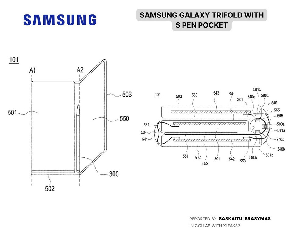 Смартфон за полмиллиона рублей получит продолжение: Samsung готовит новый TriFold со встроенным S Pen