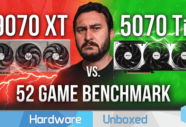 Эксперты сравнили видеокарты Radeon RX 9070 XT и GeForce RTX 5070 Ti аж в 52 играх в 2K и 4К