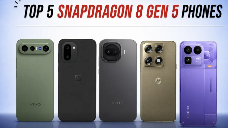 В Gizmochina составили топ-5 смартфонов на базе процессора Snapdragon 8 Gen 5