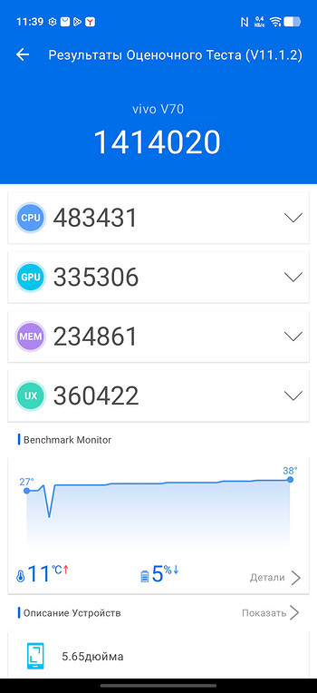 Обзор смартфона vivo V70: оптимальный баланс в среднем классе