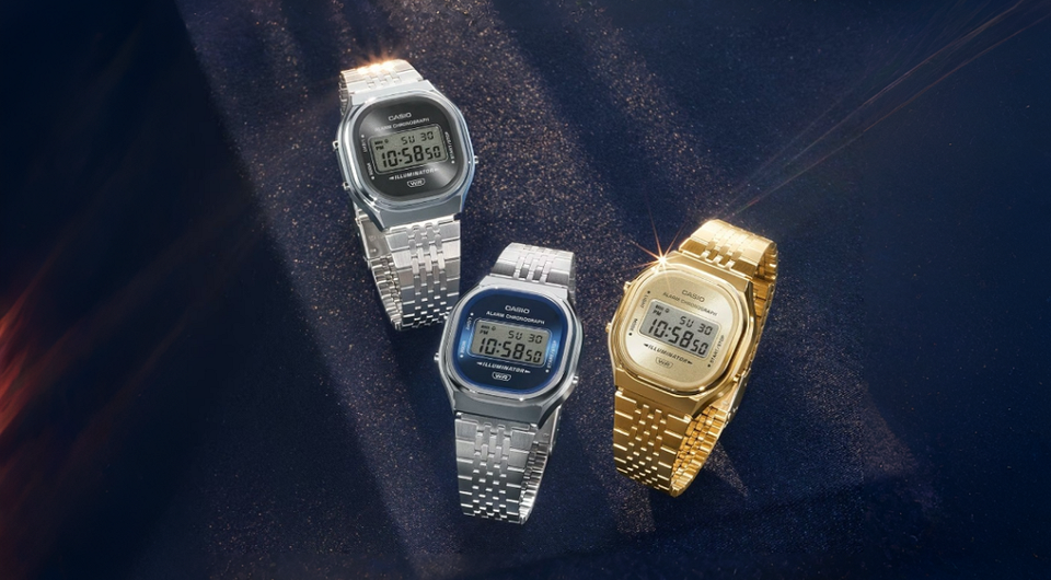 Casio выпустила новые ретро-часы A140WE. В линейку вошли сразу три модели в винтажном стиле