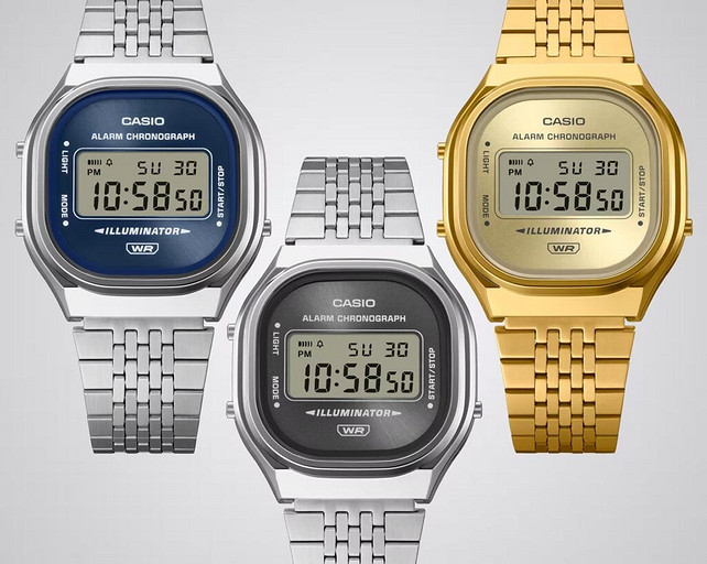 Casio выпустила новые ретро-часы A140WE. В линейку вошли сразу три модели в винтажном стиле