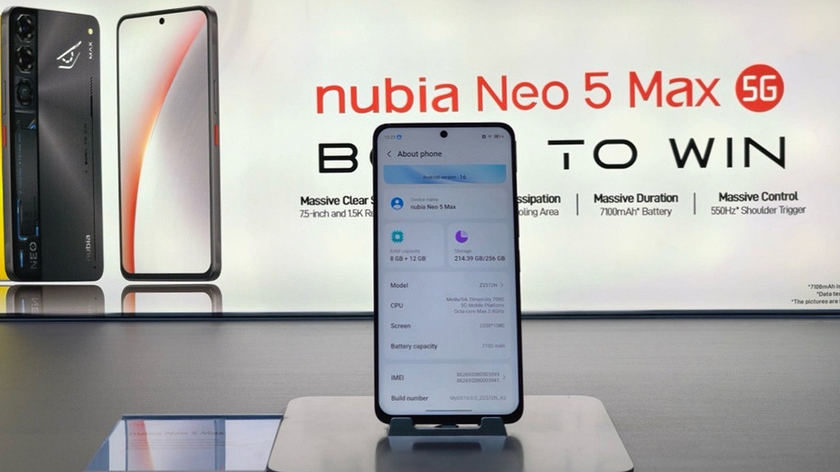 Фаблеты возвращаются Представлен Nubia Neo 5 Max с огромным экраном на 7,5 дюймов