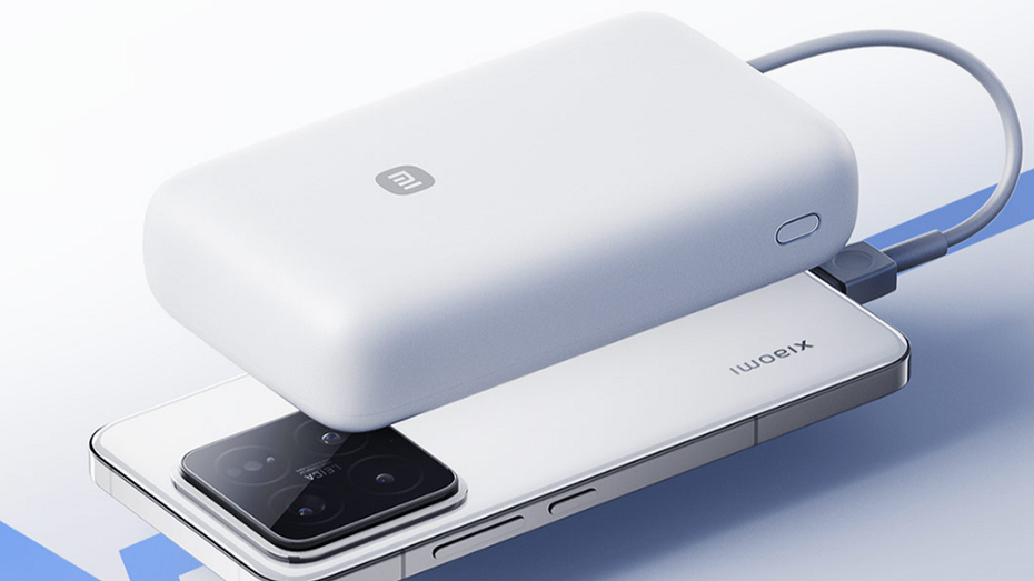Стильный, мощный и неприлично дешёвый: Xiaomi выпустила пауэрбанк на 20 000 мАч со встроенным кабелем USB-C