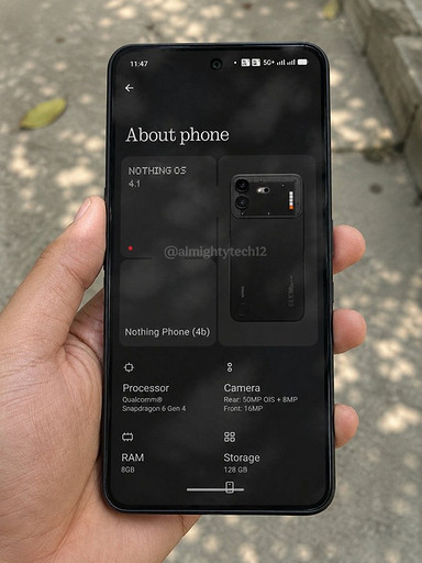 Смартфон для народа: Nothing Phone (4b) показали на живых фото и раскрыли все параметры