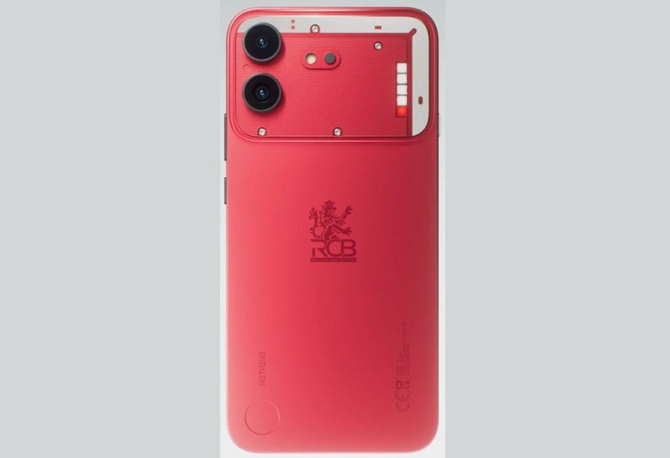 Красивый, дерзкий, но очень редкий: Nothing показала Phone (4b) RCB Edition в фирменном красном цвете