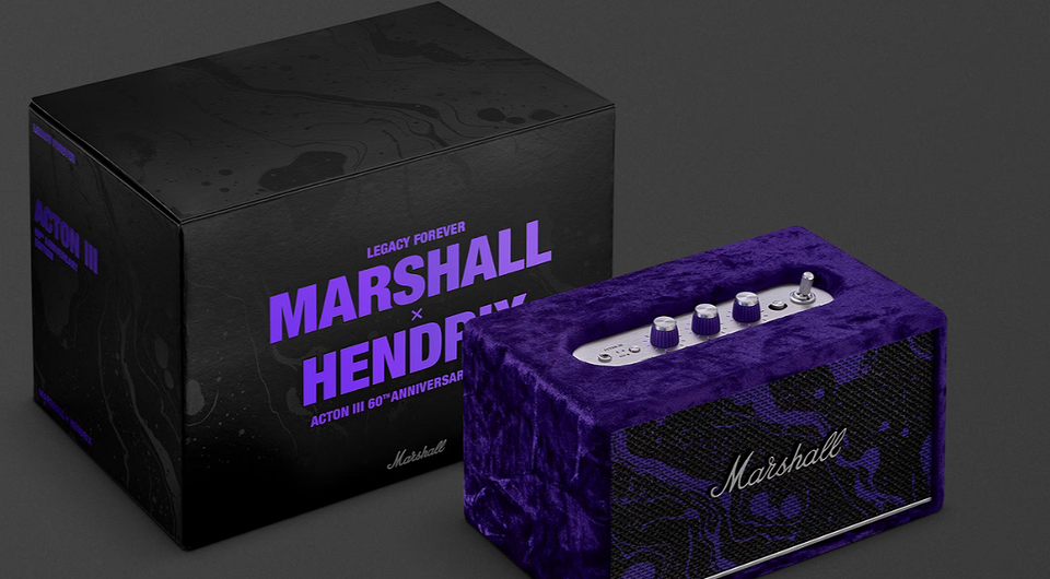 Для истинных фанатов: Marshall выпустила дизайнерскую колонку Acton III в честь Джими Хендрикса