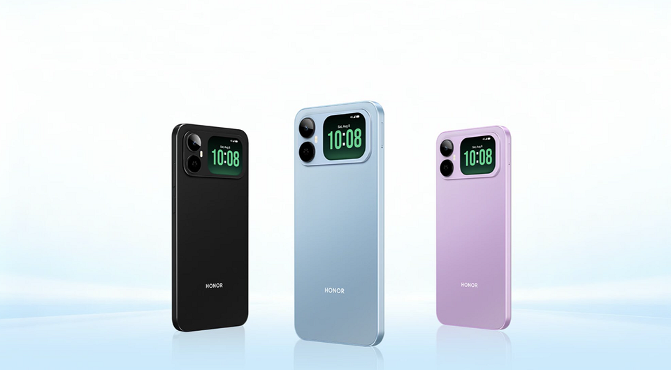 HONOR выпустила бюджетный смартфон Play 20A с дополнительным экраном на задней панели