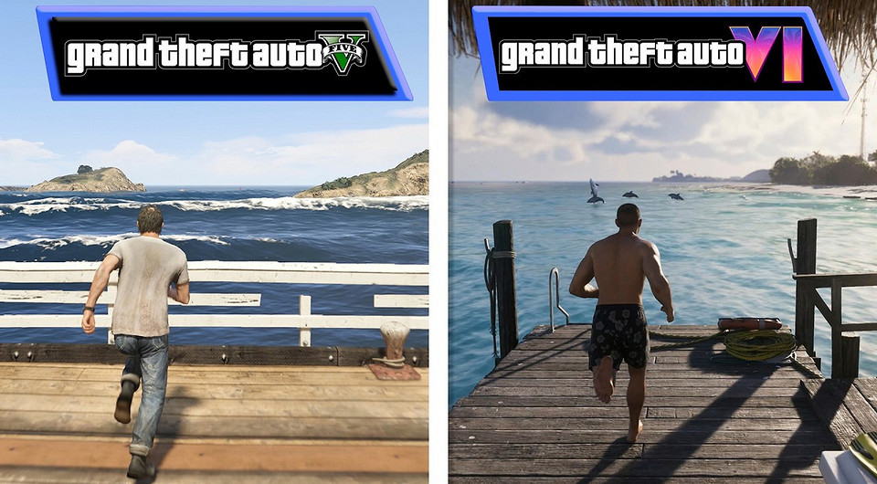 Энтузиаст сравнил графику в GTA 6 и GTA 5
