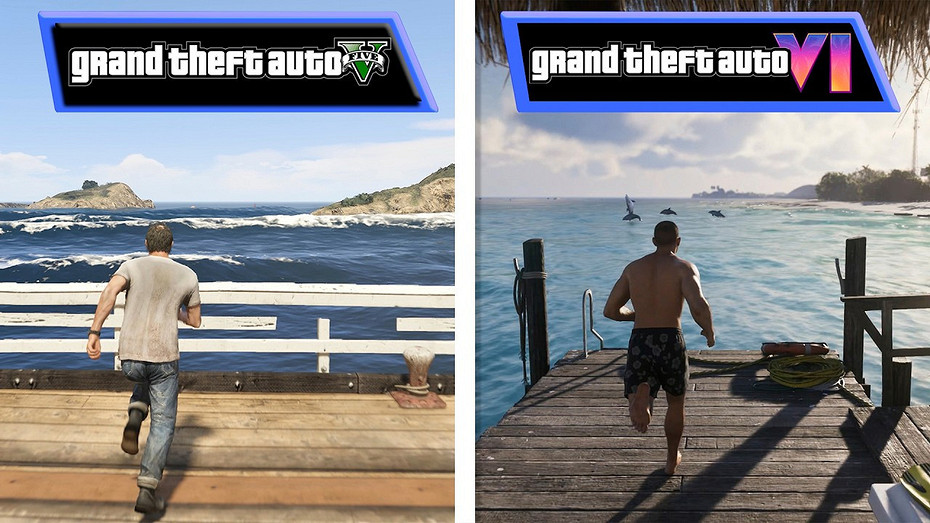 Энтузиаст сравнил графику в GTA 6 и GTA 5
