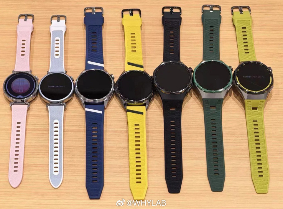 HUAWEI Watch GT 7 показали во всех цветах до презентации. Серия получит знакомый дизайн и более массивную версию