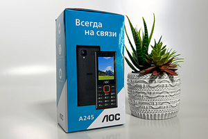 Обзор телефона AOC A245: стабильная связь и до 70 дней без розетки