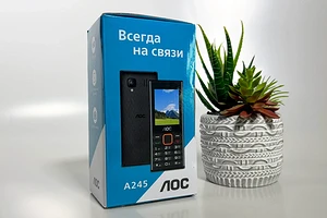 Обзор телефона AOC A245: стабильная связь и до 70 дней без розетки