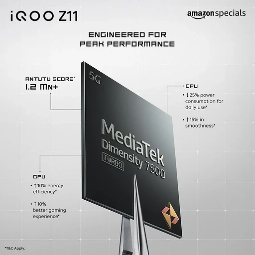 iQOO Z11 станет первым смартфоном на базе процессора Dimensity 7500 Turbo