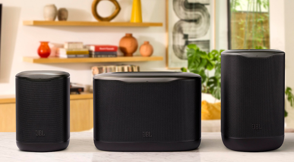 Любители громкой музыки, это для вас: JBL собрала домашнюю аудиосистему из трех колонок Cove