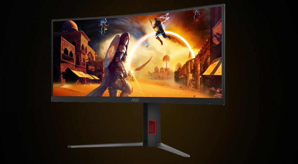 Вышел сверхширокий игровой монитор AOC CU34G4H. У него огромная диагональ, частота 200 Гц и качественная цветопередача