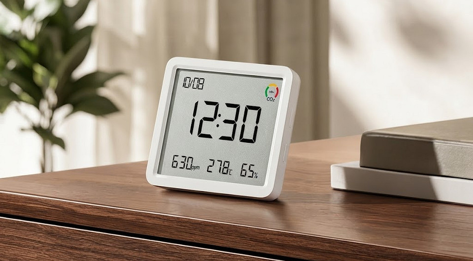 Xiaomi научила датчик следить за воздухом. Mijia Smart Temperature and Humidity Meter 3 Pro получил мониторинг углекислого газа