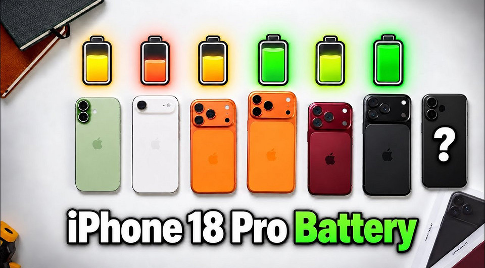 iPhone 18 Pro Max сравнили по автономности с iPhone 18 Pro и старыми iPhone