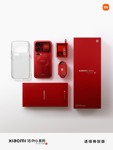 Красный, стильный, дорогой. Представлена прозрачная версия Xiaomi 18