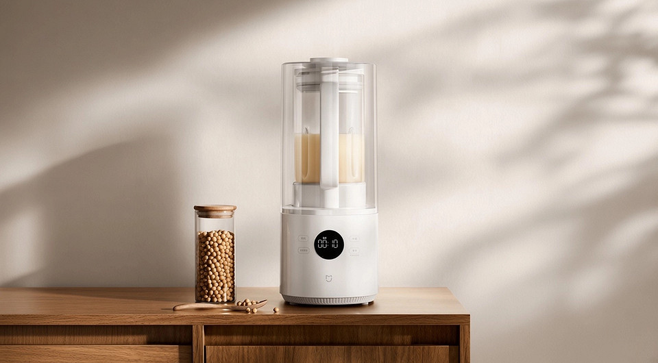 Вышел почти бесшумный блендер Xiaomi Mijia Blender 3. Он готовит соевое молоко за 18 минут